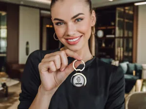 Saab Portachiavi Uomo Metallo Resistente Pro